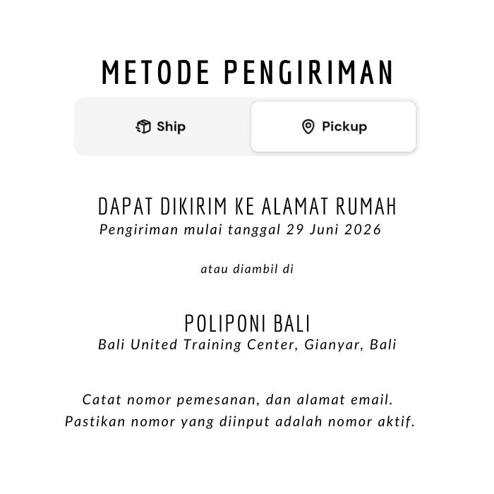 Kaos Merch Poliponi x Dagadu - Bali (Pengiriman Mulai 28 Jun & Pick Up Hari H di Venue )