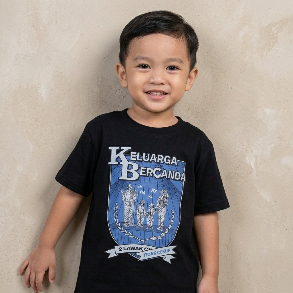 Dagadu Kids T-Shirt Keluarga Bercanda | Kaos Anak Laki-laki Perempuan | Cotton Combed