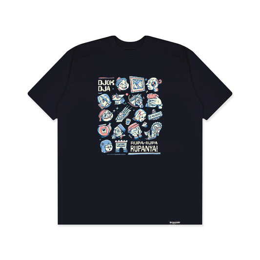 Dagadu T-Shirt Regular Rupa-Rupa | Kaos Lengan Pendek Pria Wanita | Cotton Combed