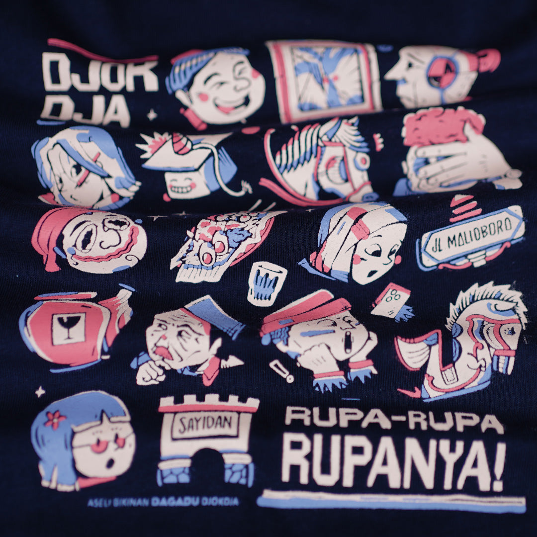 Dagadu Kids T-Shirt Rupa - Rupa | Kaos Anak Laki-laki Perempuan | Cotton Combed