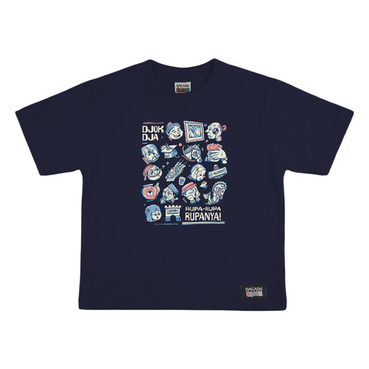 Dagadu Kids T-Shirt Rupa - Rupa | Kaos Anak Laki-laki Perempuan | Cotton Combed