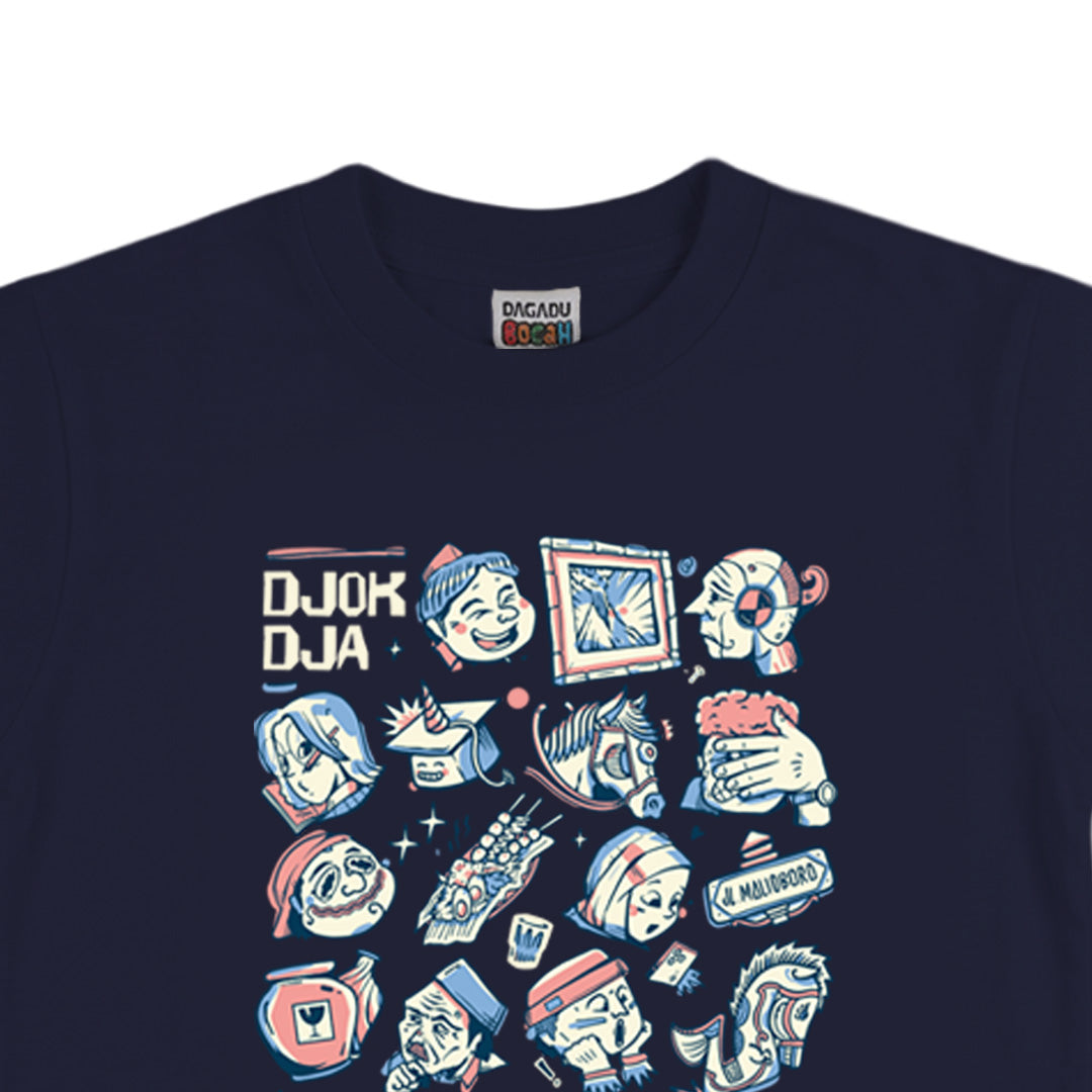 Dagadu Kids T-Shirt Rupa - Rupa | Kaos Anak Laki-laki Perempuan | Cotton Combed