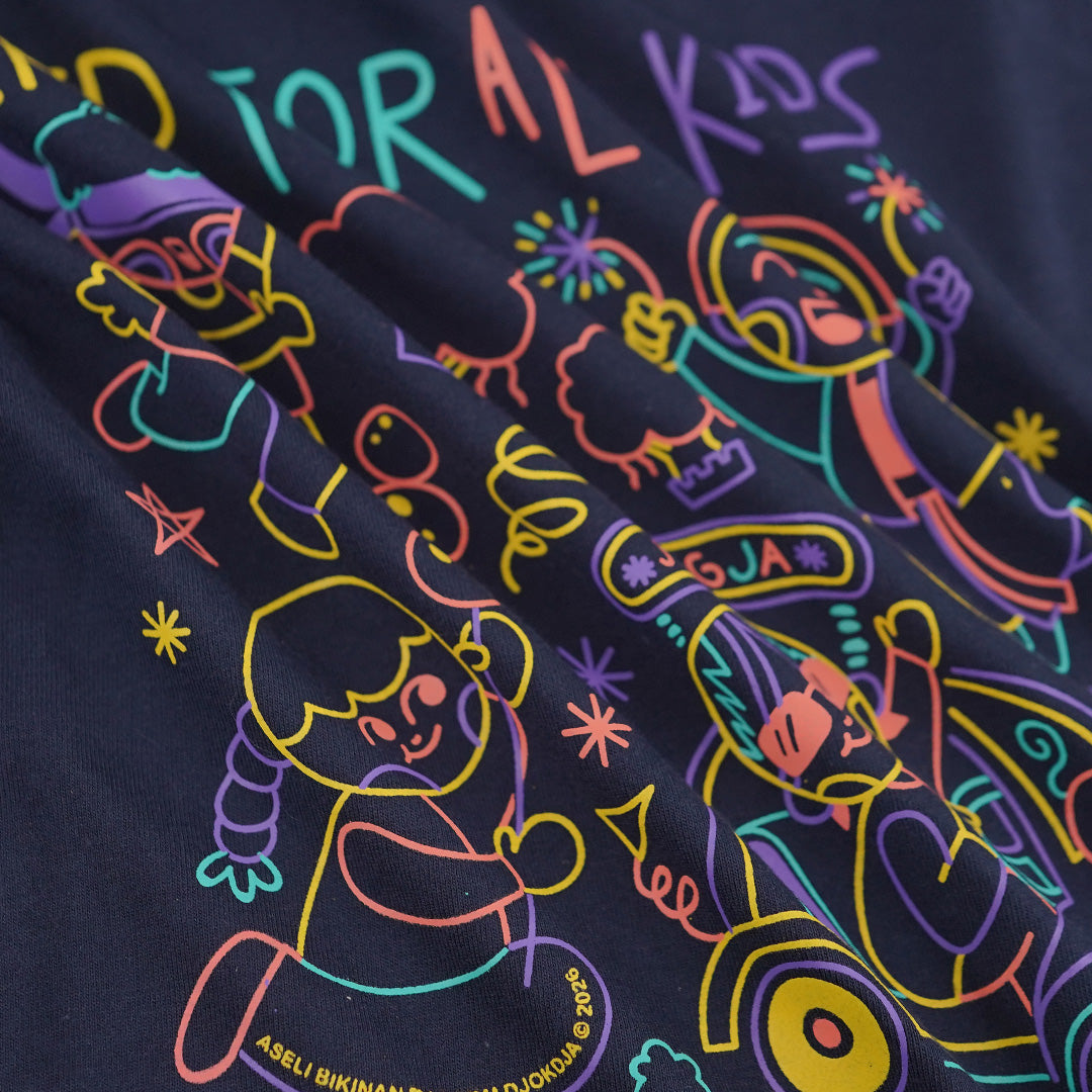 Kaos Nightlife Kids T-Shirt Alkid | Kaos Anak Laki-laki Perempuan | Cotton Combed