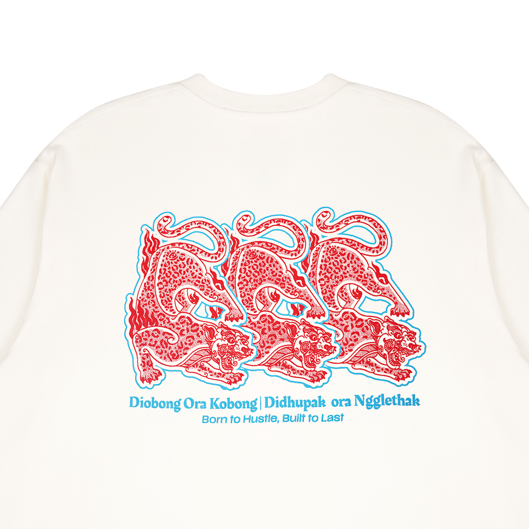 Dagadu Kaos Diobong Ora Kobong - Putih
