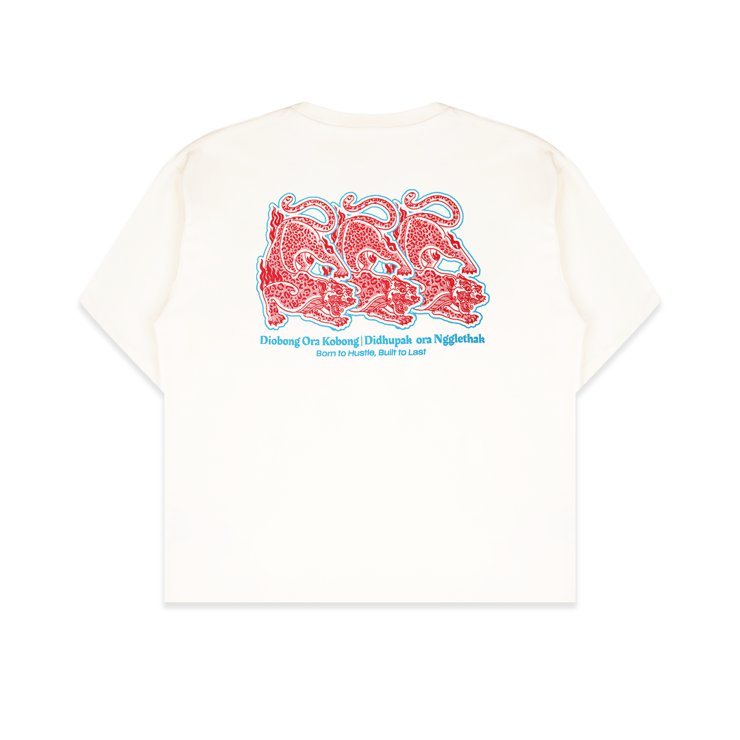 Dagadu Kaos Diobong Ora Kobong - Putih
