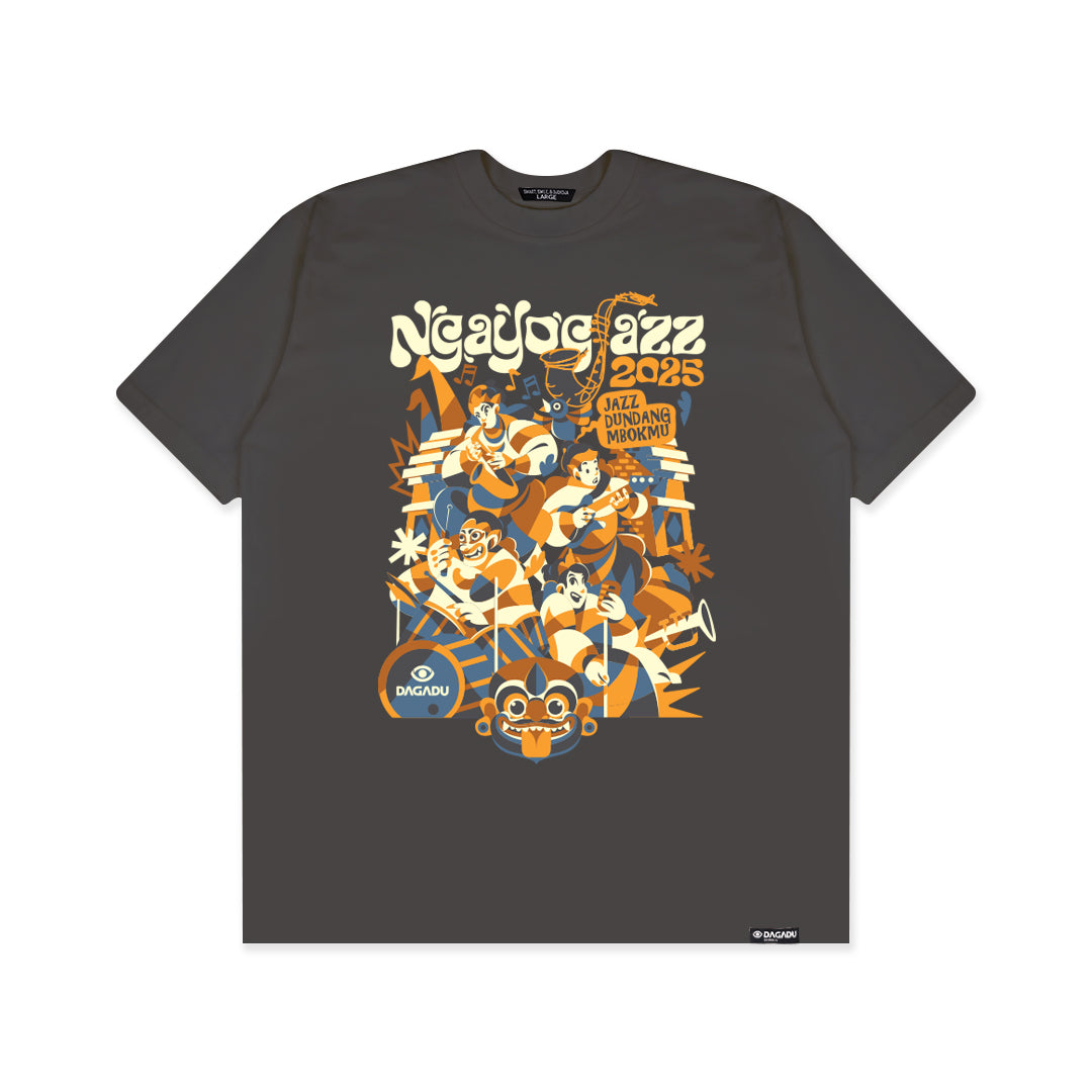 Dagadu T-shirt Regular Official Merch Ngayogjazz 2025 - Charcoal