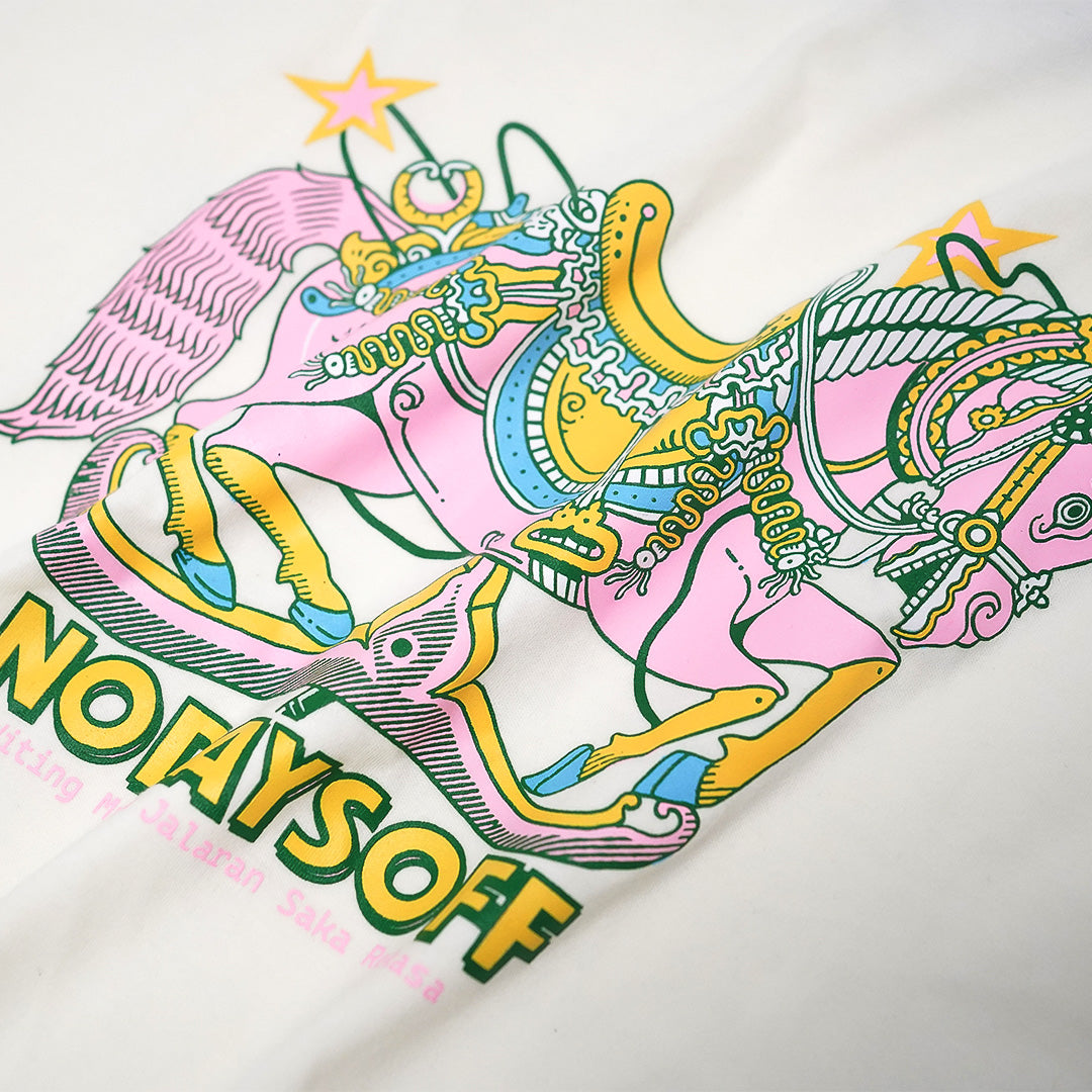 Dagadu Kaos Boxy No Days OFF - Off White