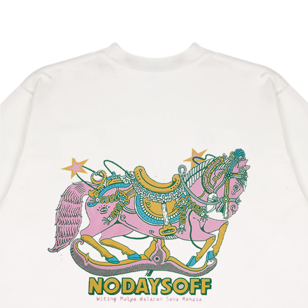 Dagadu Kaos Boxy No Days OFF - Off White