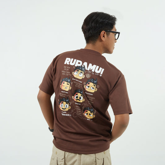 Dagadu Kaos Pria Lengan Pendek Reguler Rupamu Cotton Combed 24S