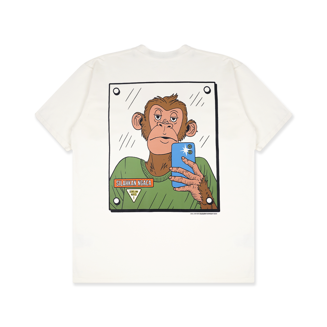 Dagadu T-Shirt Regular Mata Lalu Ngaca Ngece - Kaos Unisex