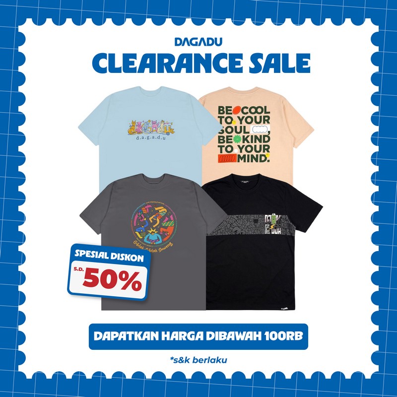 Dagadu Tshirt Reguler Dewasa Unisex Mix Produk