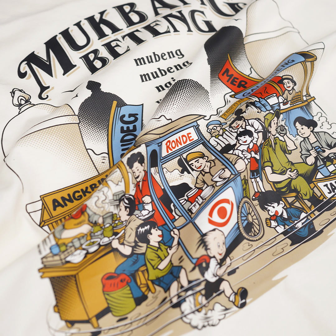 Dagadu T-shirt Regular Mukbang Beteng - Kaos Unisex