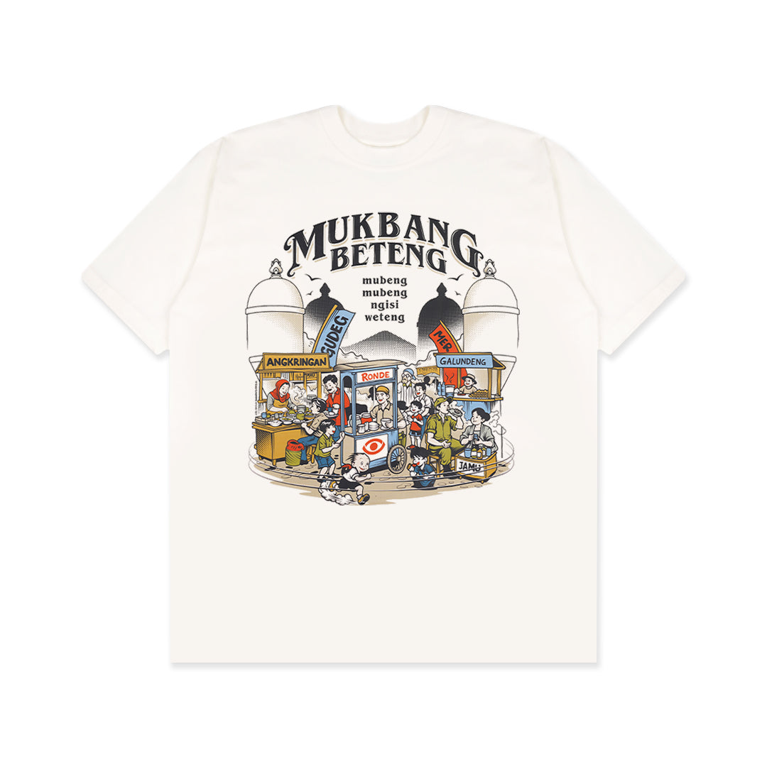 Dagadu T-shirt Regular Mukbang Beteng - Kaos Unisex
