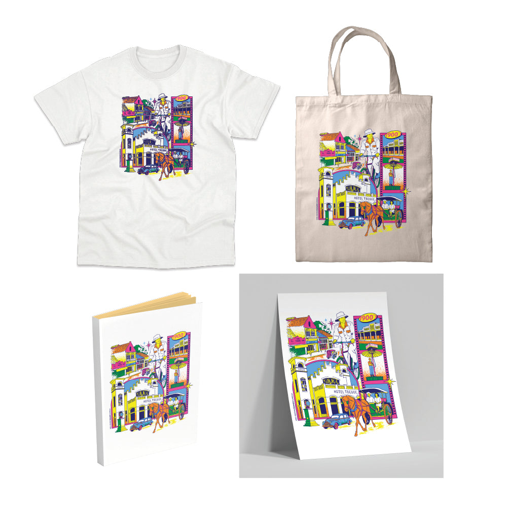 Dagadu Bundling Exclusive Malioboro 1900 (T-Shirt, Totebag, Blocknote, Poster)