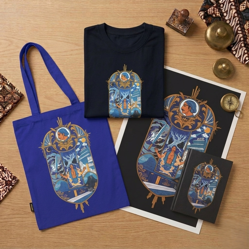 Dagadu Bundling Exclusive Kotagede (T-Shirt, Totebag, Blocknote, Poster)
