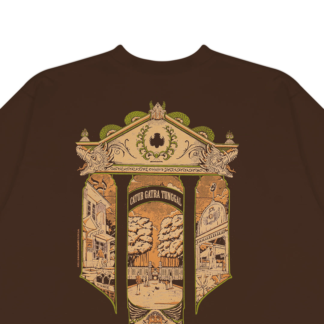 Dagadu T-Shirt Regular Catur Gatra | Kaos Lengan Pendek Pria Wanita | Cotton Combed Double Knit