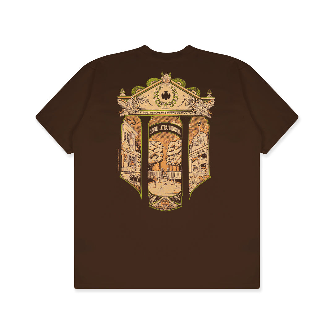 Dagadu T-Shirt Regular Catur Gatra | Kaos Lengan Pendek Pria Wanita | Cotton Combed Double Knit