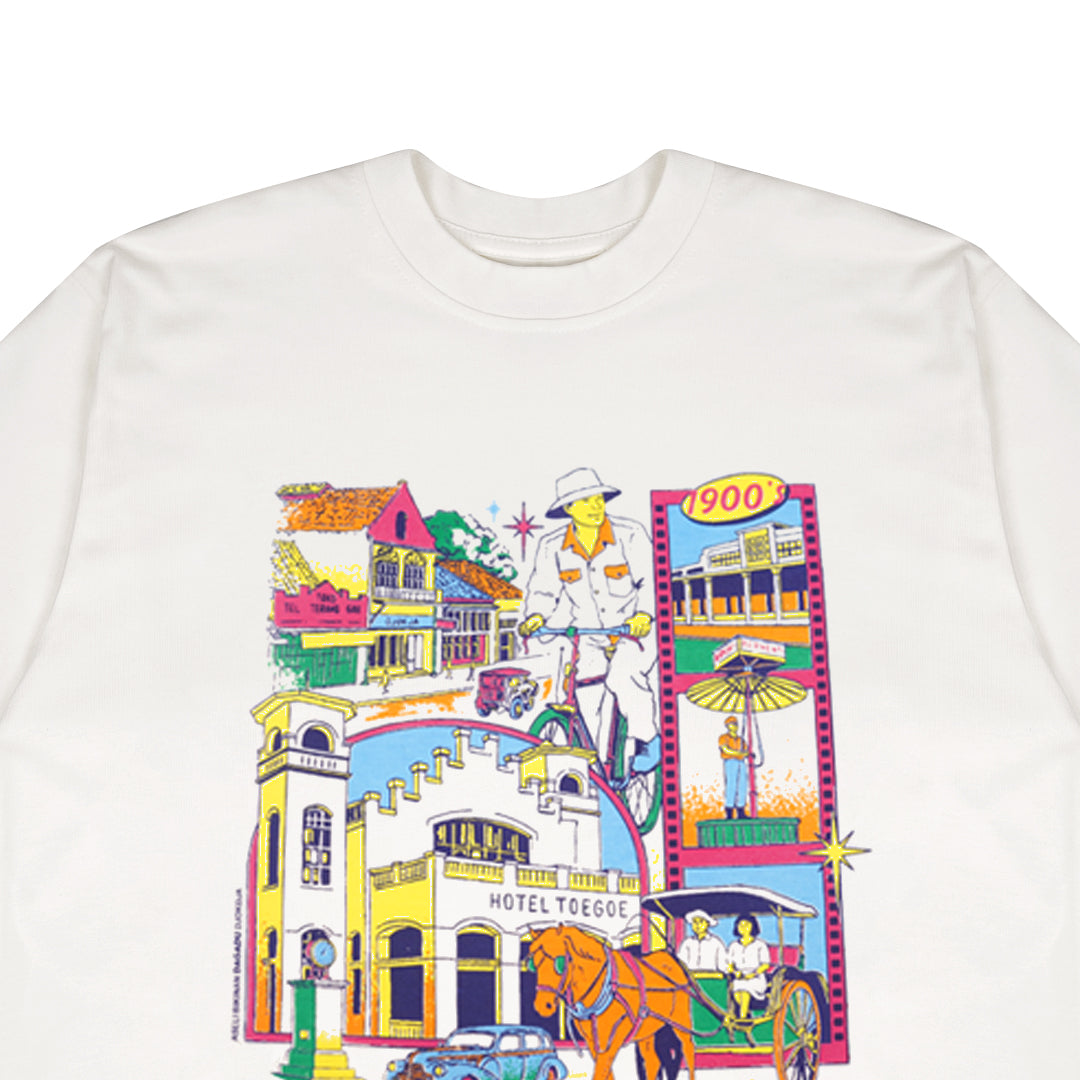 Dagadu T-Shirt Regular Malioboro 1900 | Kaos Lengan Pendek Pria Wanita | Cotton Combed Double Knit