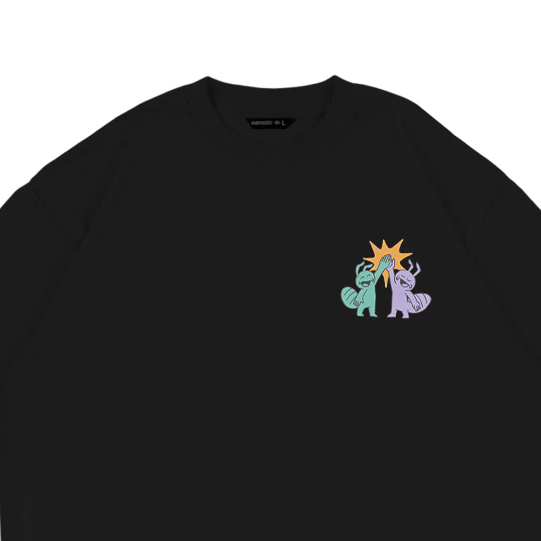 Dagadu T-Shirt Oversize Berat Sama | Kaos Lengan Pendek Pria Wanita | Cotton Interlock