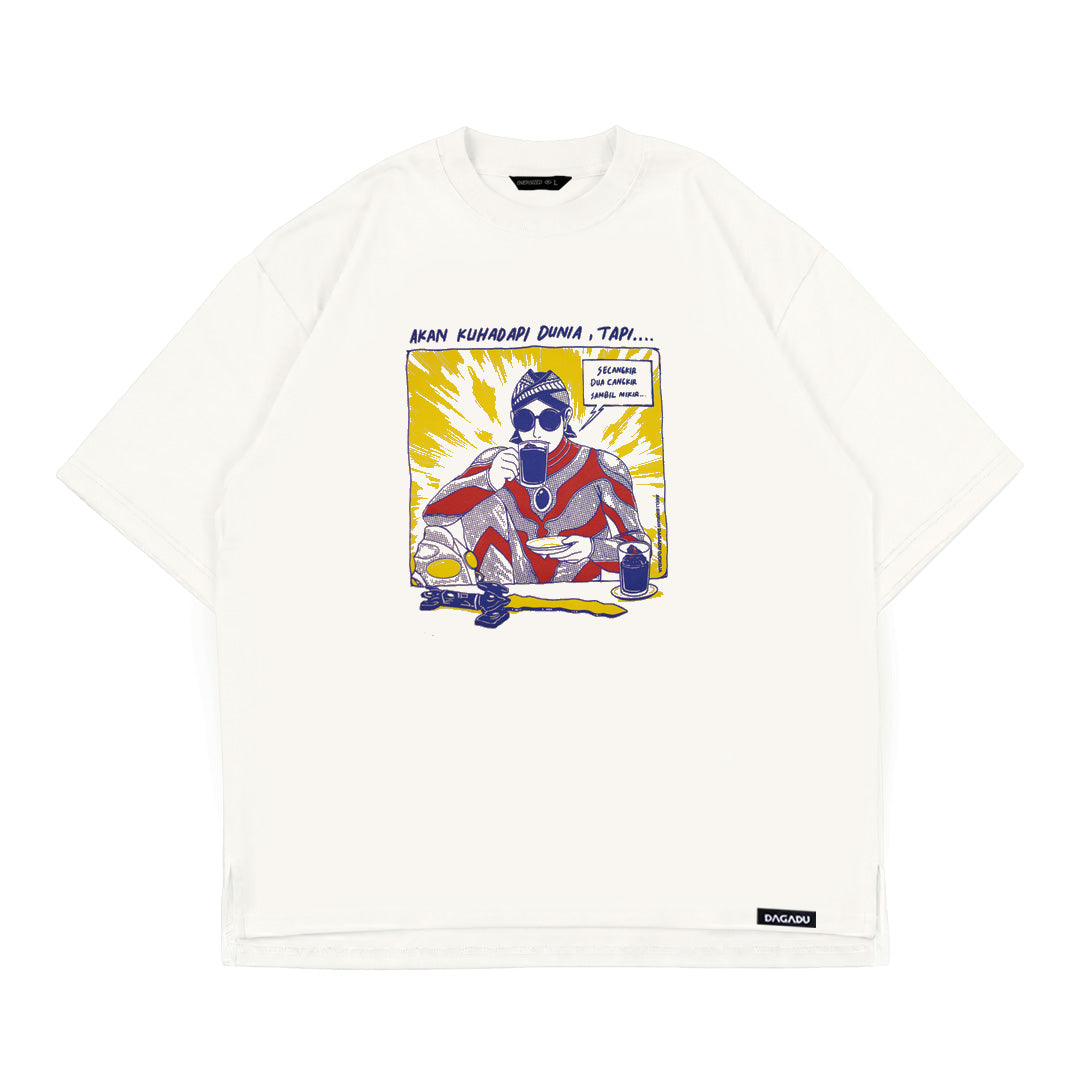 Dagadu T-Shirt Oversize Akan Ku Hadapi | Kaos Lengan Pendek Pria Wanita | Cotton Interlock
