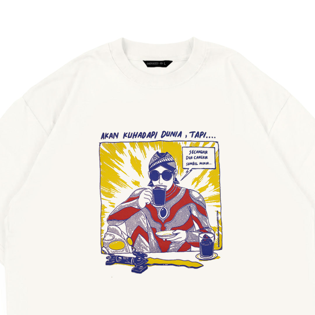 Dagadu T-Shirt Oversize Akan Ku Hadapi | Kaos Lengan Pendek Pria Wanita | Cotton Interlock