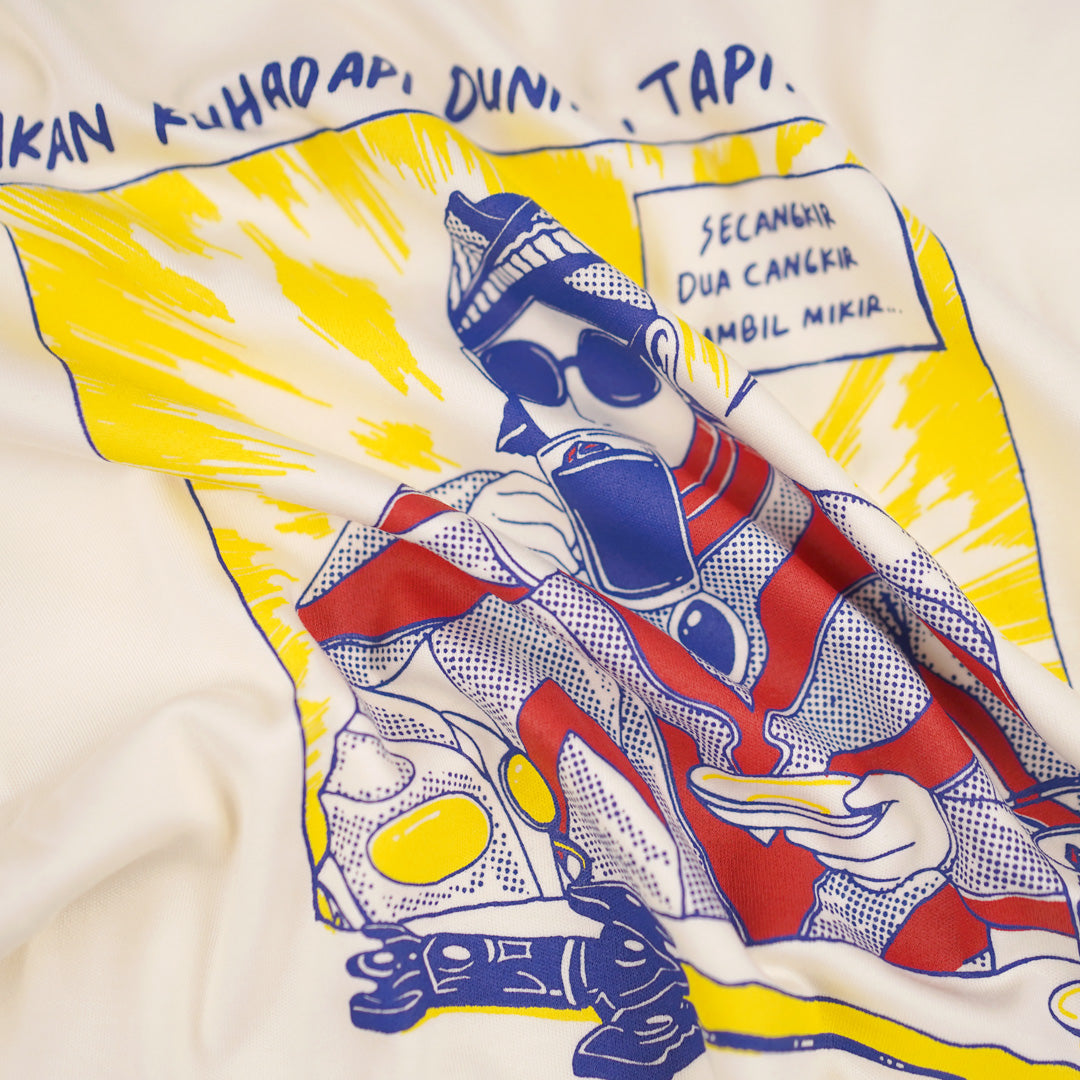 Dagadu T-Shirt Oversize Akan Ku Hadapi | Kaos Lengan Pendek Pria Wanita | Cotton Interlock