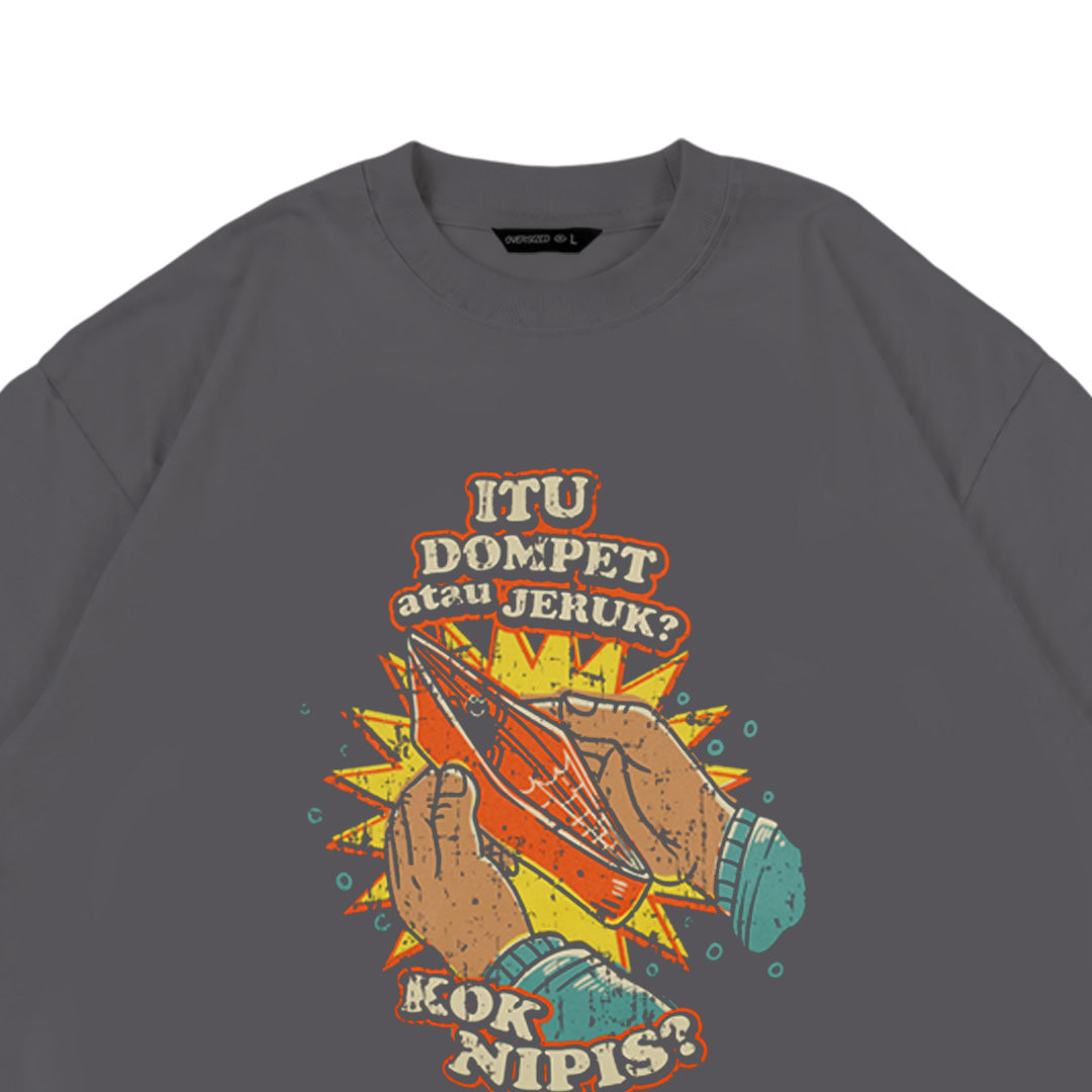 Dagadu T-Shirt Oversize Nipis | Kaos Lengan Pendek Pria Wanita | Cotton Interlock