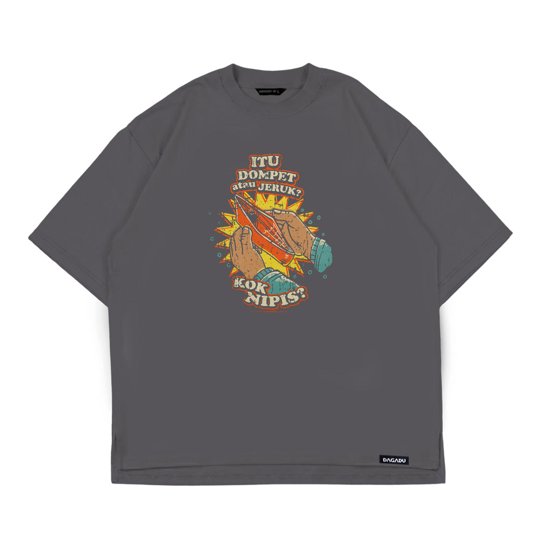 Dagadu T-Shirt Oversize Nipis | Kaos Lengan Pendek Pria Wanita | Cotton Interlock