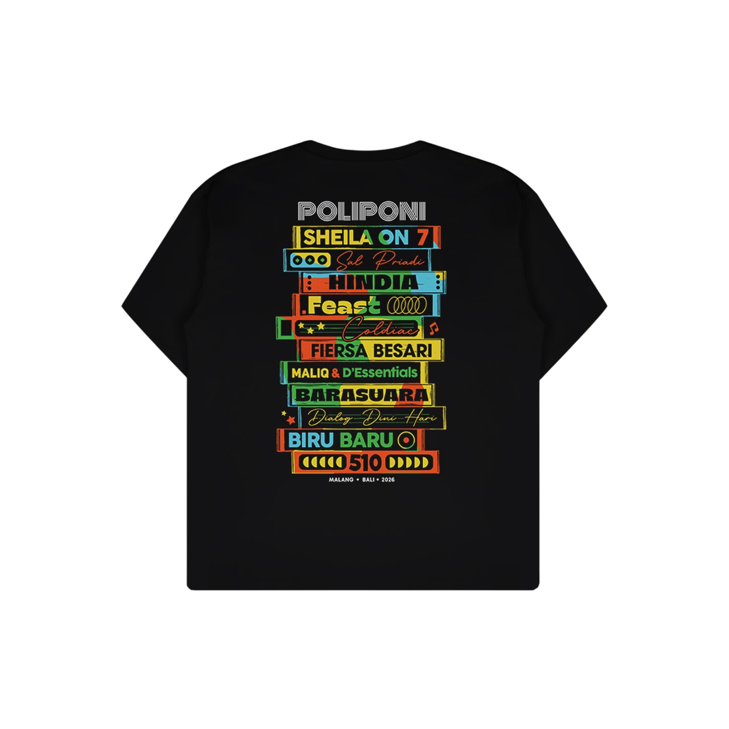Kaos Oversize Official Merch Poliponi x Dagadu 2026