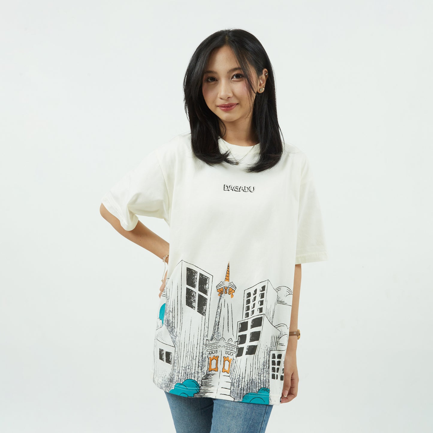 Dagadu T-Shirt Long Sleeve Regular Scape Kaos Unisex