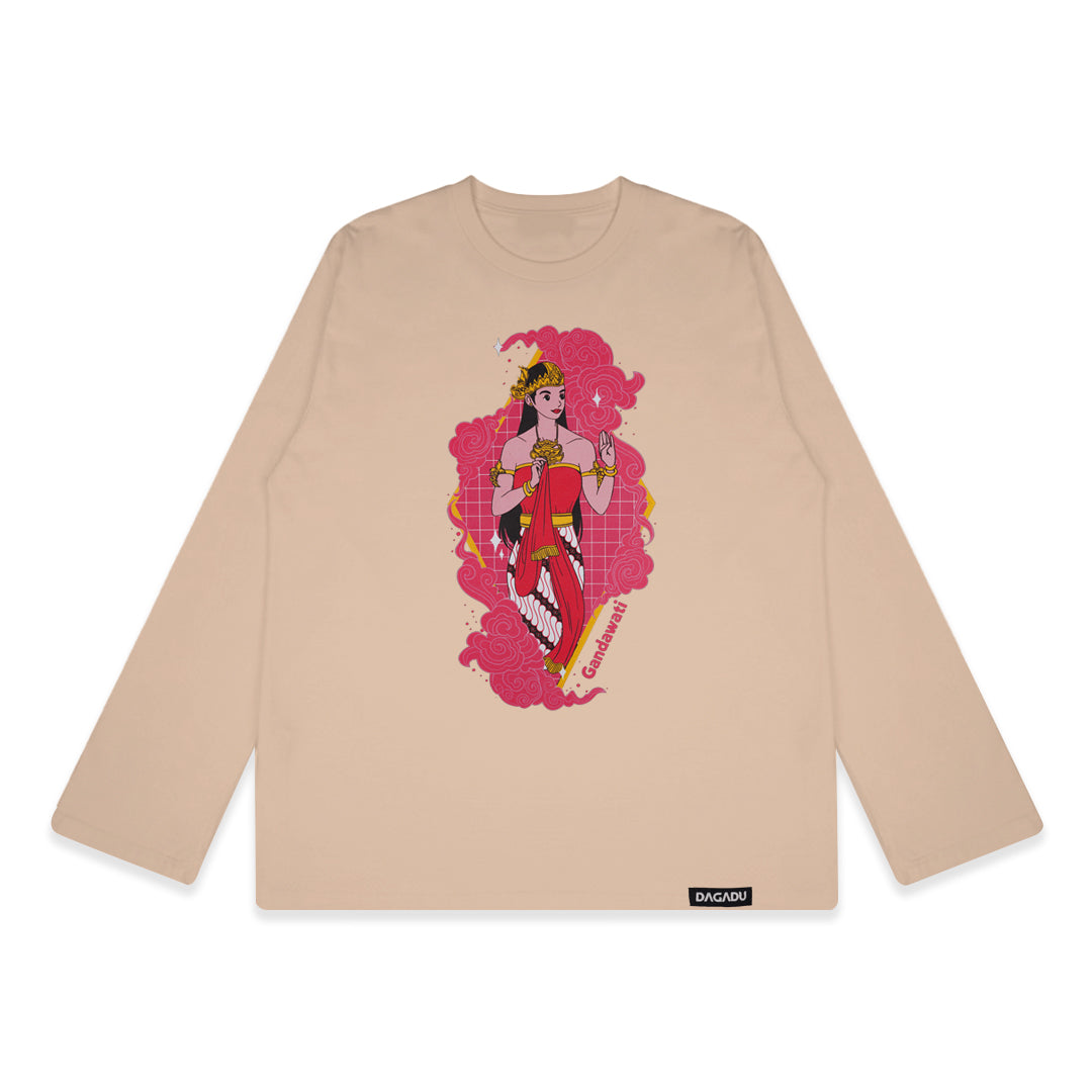 Dagadu T-shirt Long Sleeve Regular Wayang Mae - Kaos Unisex