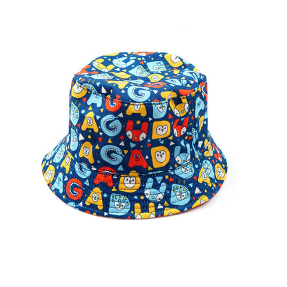 Dagadu Topi Anak - Reversible Bucket Hat Animals