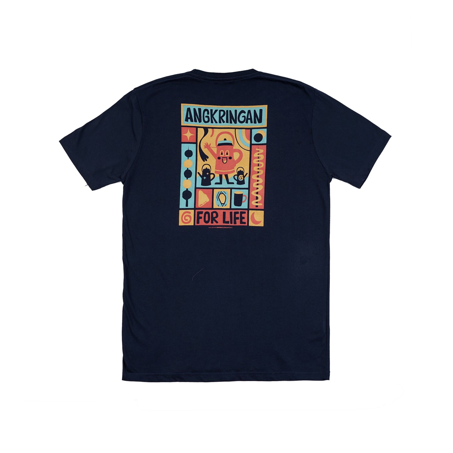 Dagadu Kaos Bigsize Angkringan - Navy