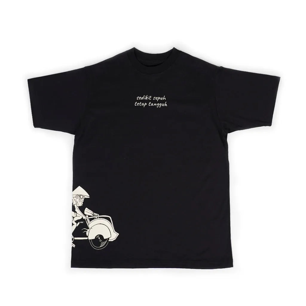 Dagadu Kaos Becak Sepuh - Black