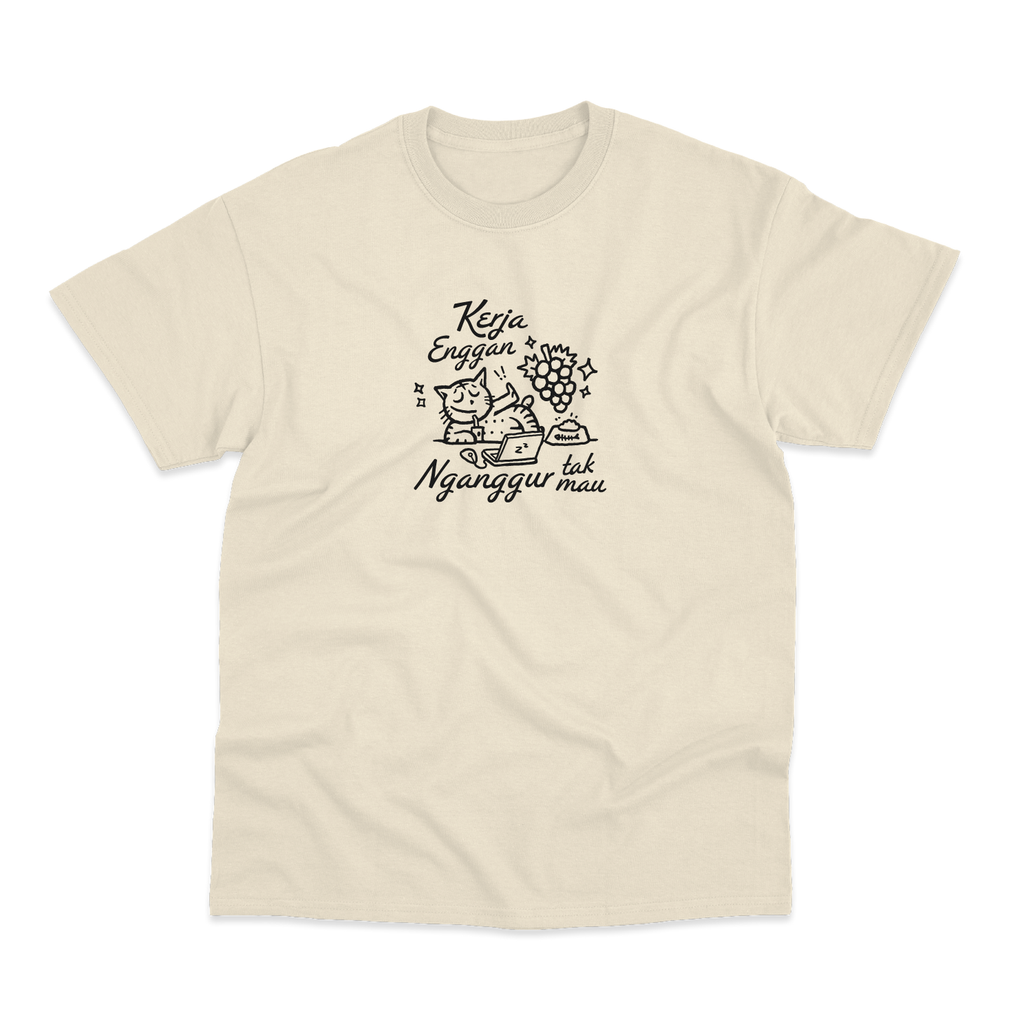 Dagadu Kaos Custom Mata Kini -  Kerja Nganggur