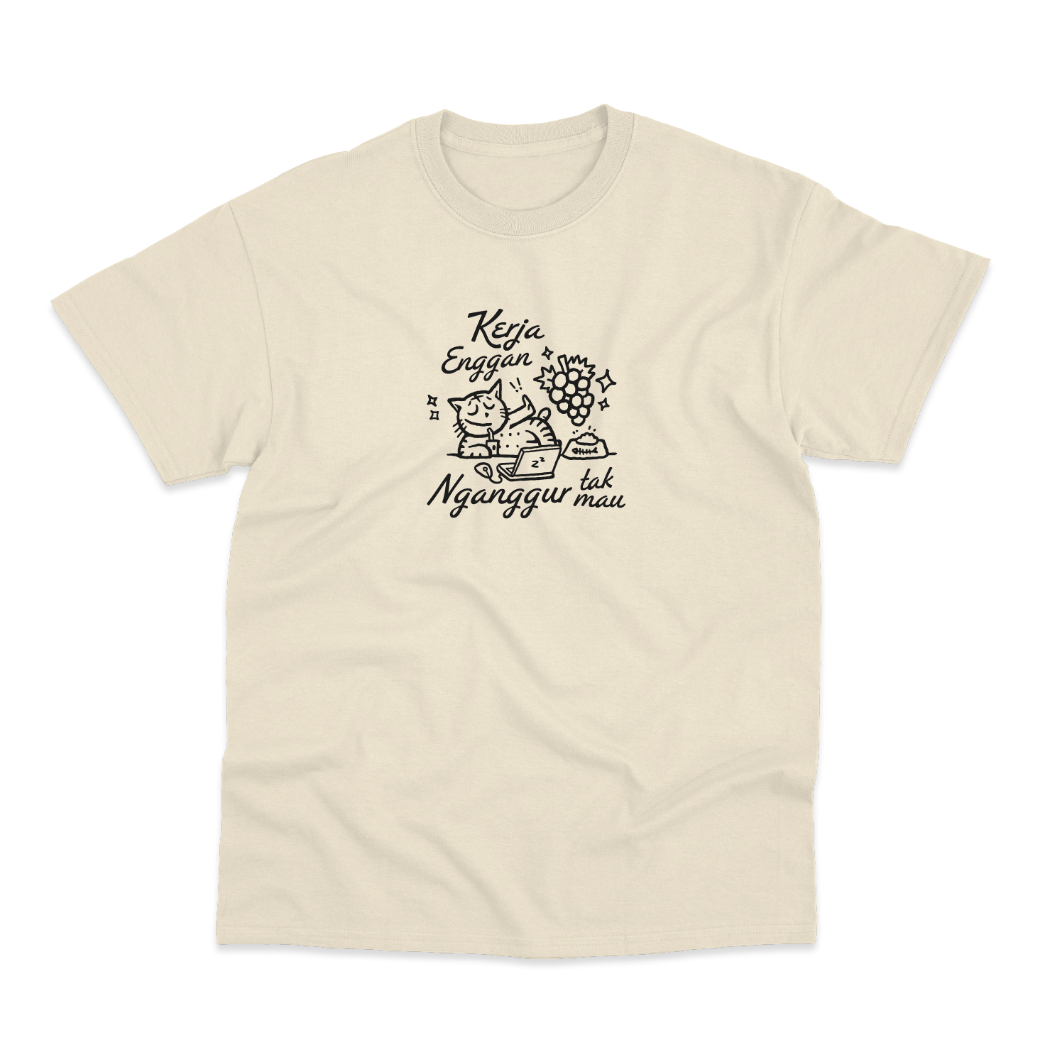 Dagadu Kaos Custom Mata Kini -  Kerja Nganggur