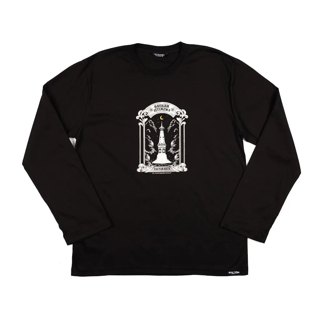 Dagadu Kaos The Moon Tugu - Hitam