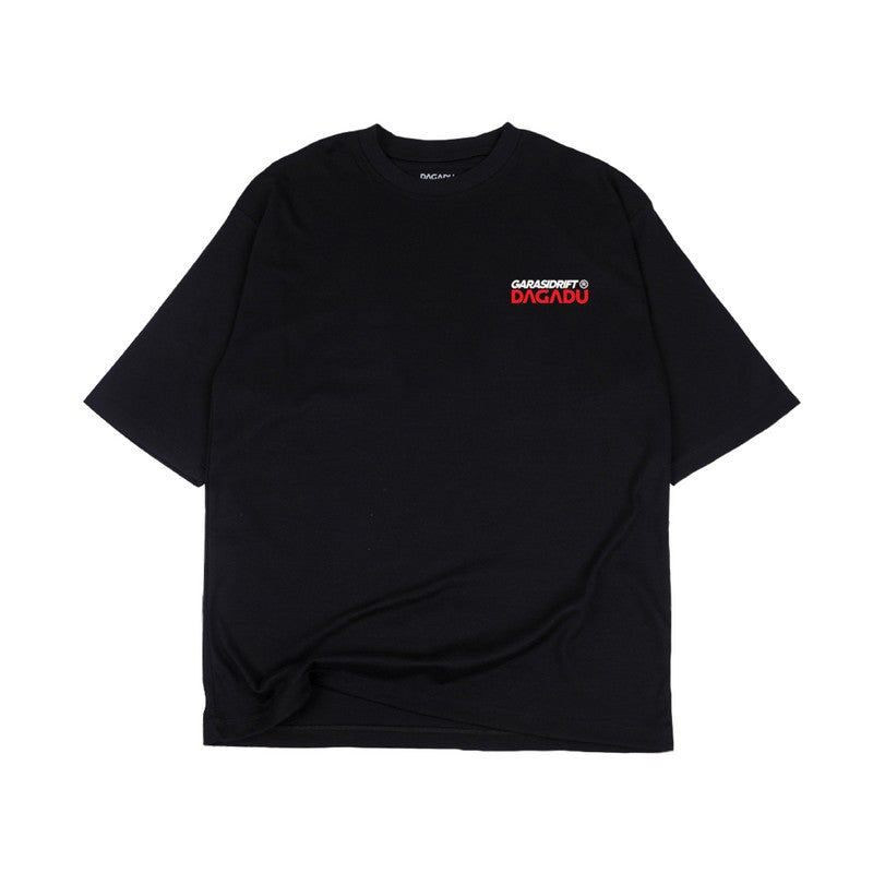 Dagadu Official Merch Garasi Drift Kaos Oversize - Hitam