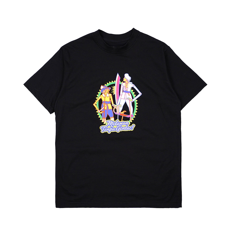 Dagadu Official Merch Museum Nasional Indonesia Kaos - Hitam
