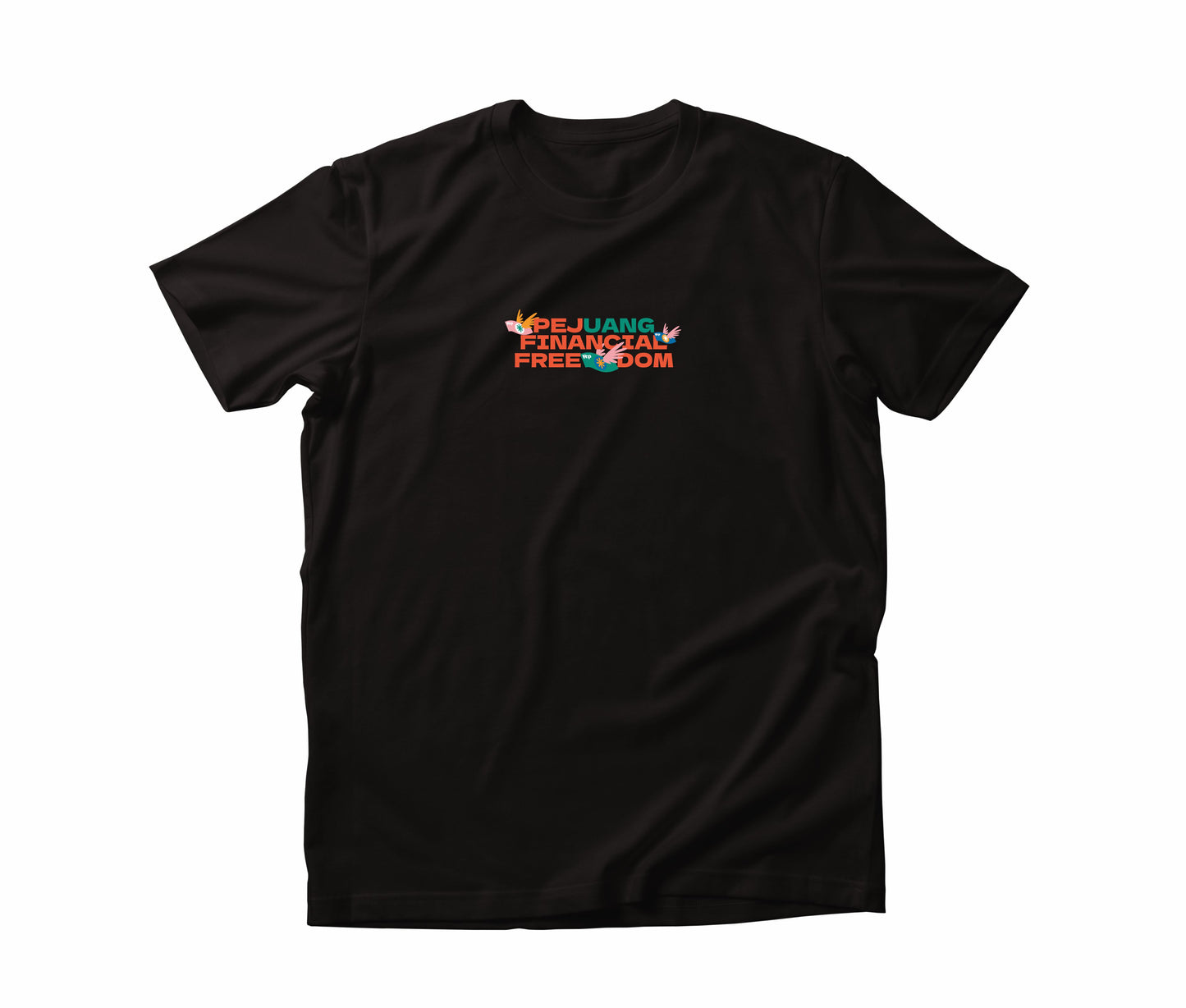 Dagadu Kaos Pria Lengan Pendek Reguler Custom Pejuang Financial Freedom