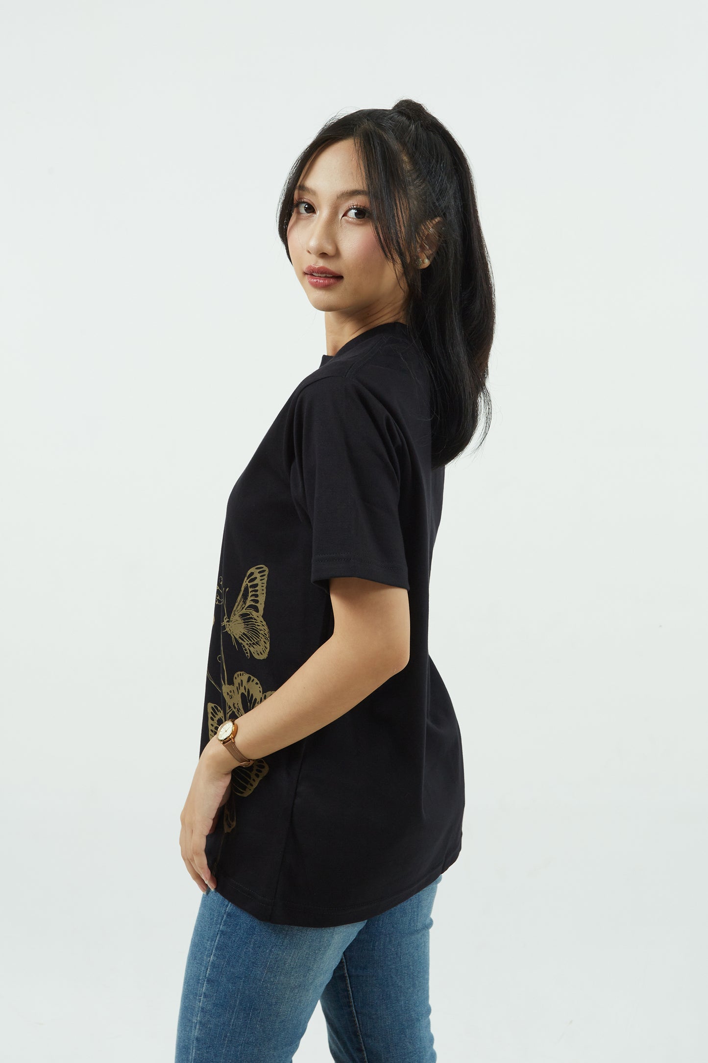 Dagadu Kaos Kupu Sulawesi - Hitam