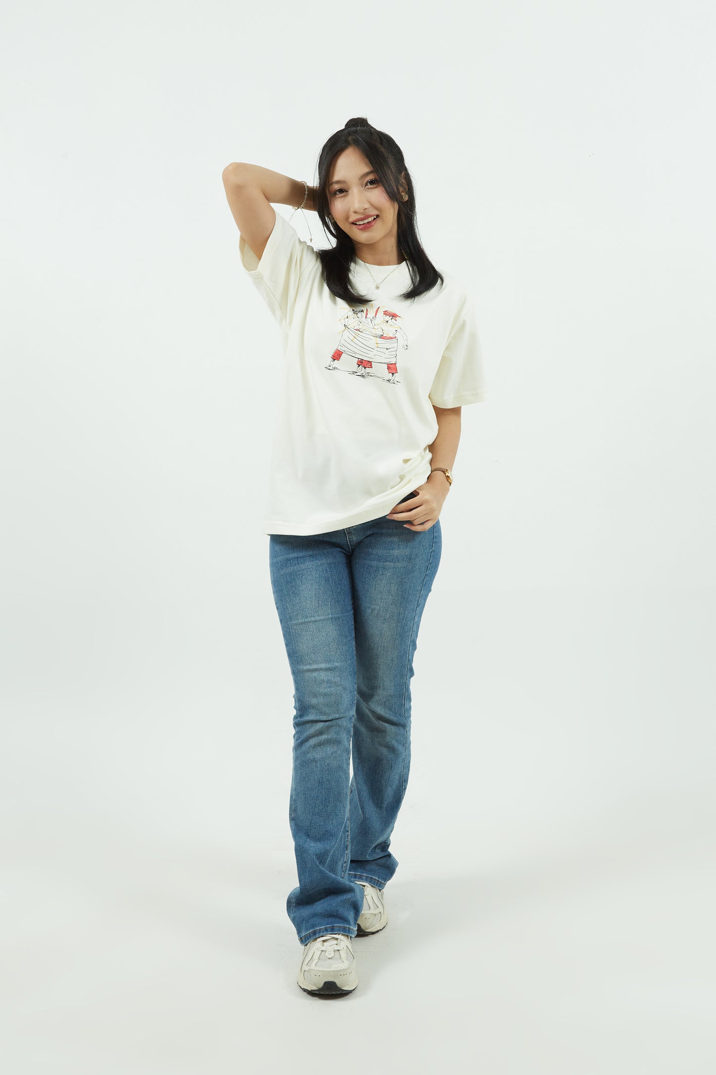 Dagadu Kaos Too Cute - Off White