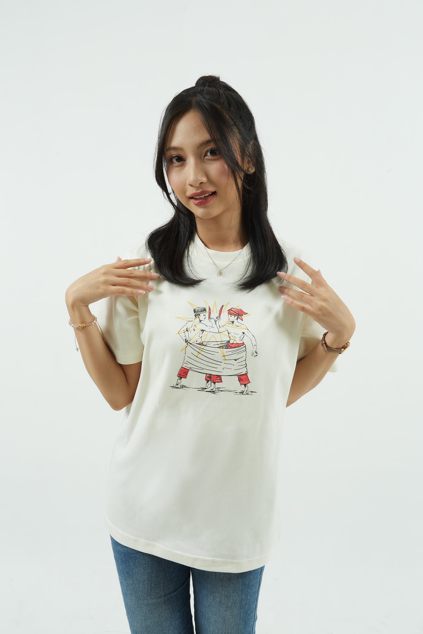 Dagadu Kaos Too Cute - Off White