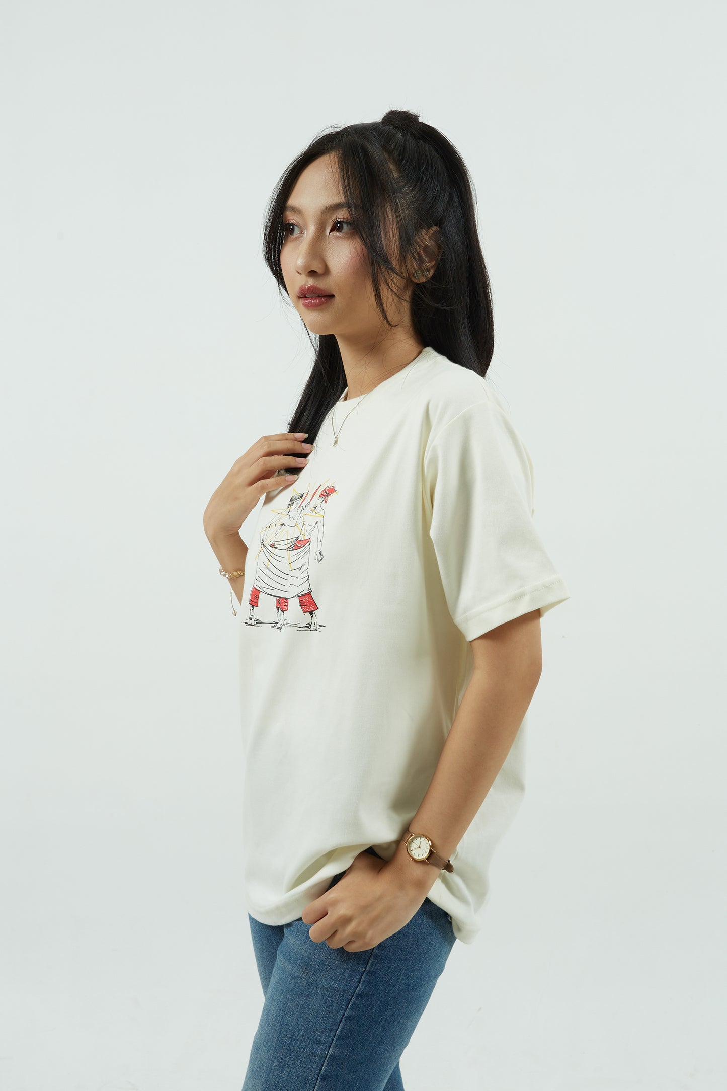 Dagadu Kaos Too Cute - Off White