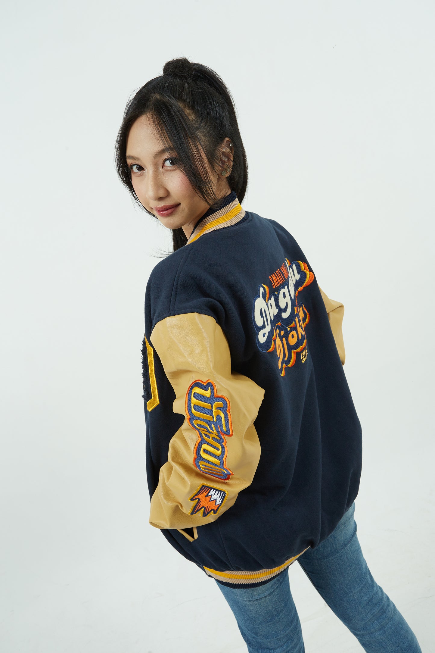 Dagadu Jacket Varsity - VARSITY NAVY