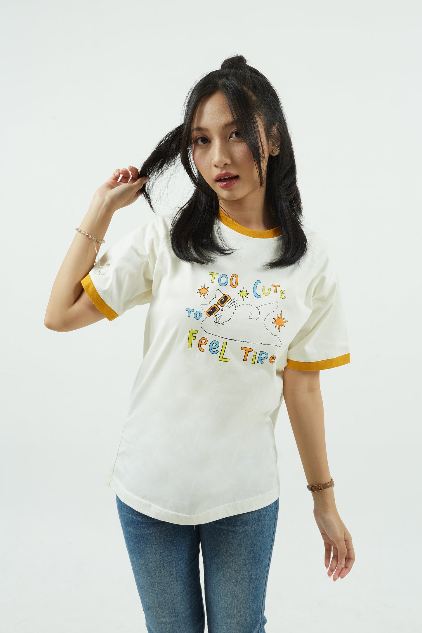 Dagadu Kaos Too Cute - Off White