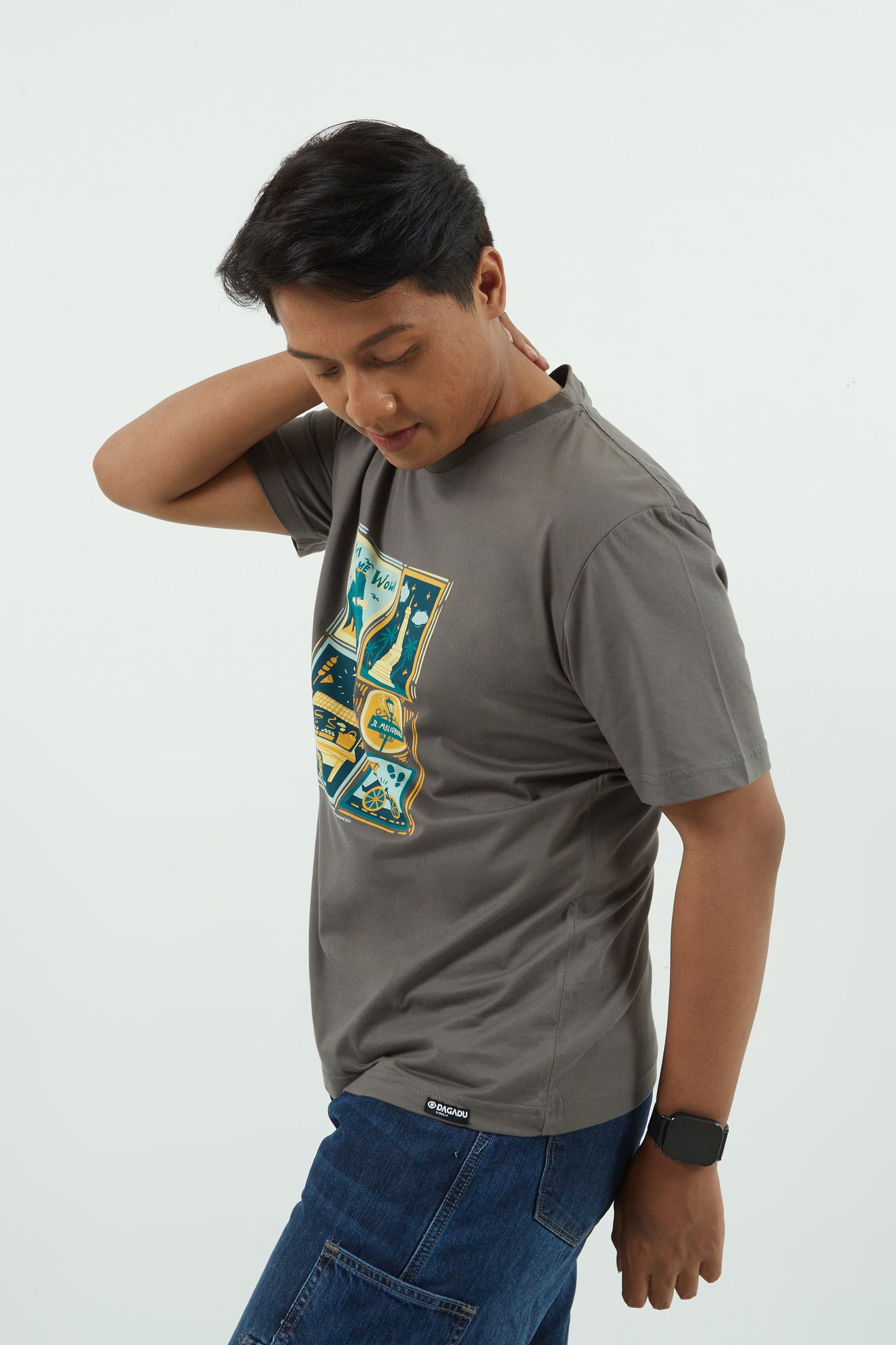 Dagadu Kaos Frame - Charcoal