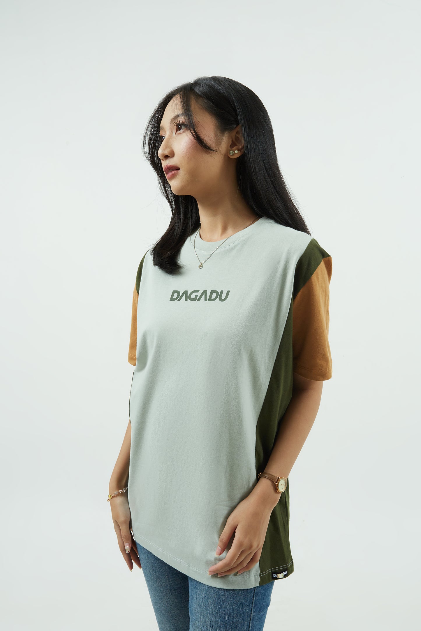 Dagadu Kaos Cut & Sew - Seafoam