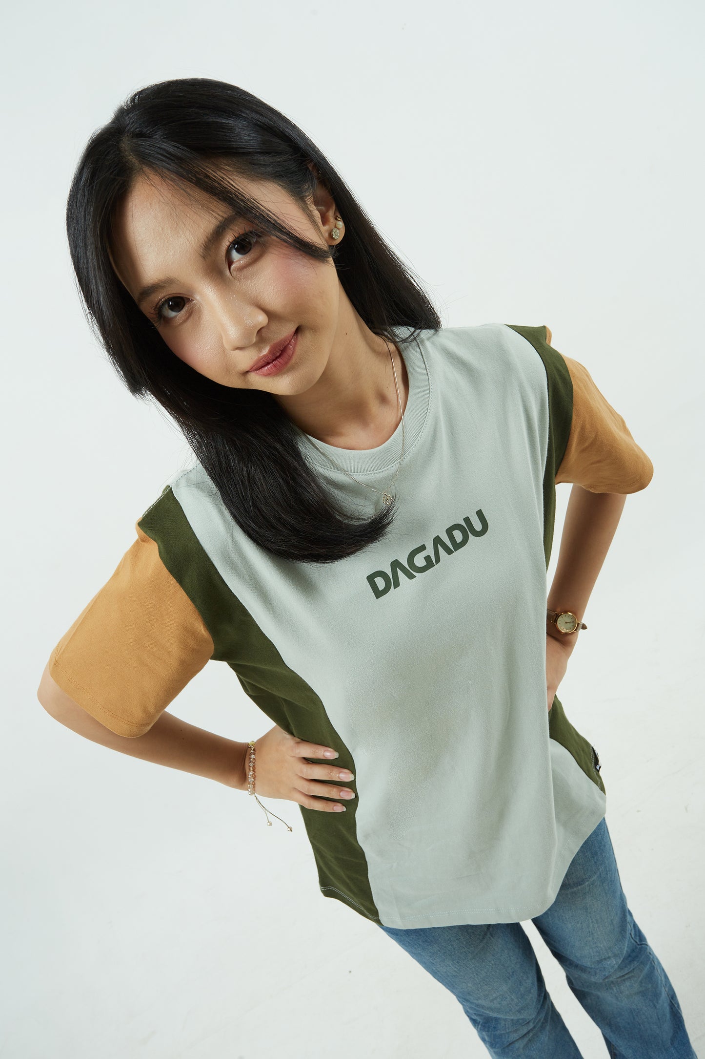 Dagadu Kaos Cut & Sew - Seafoam