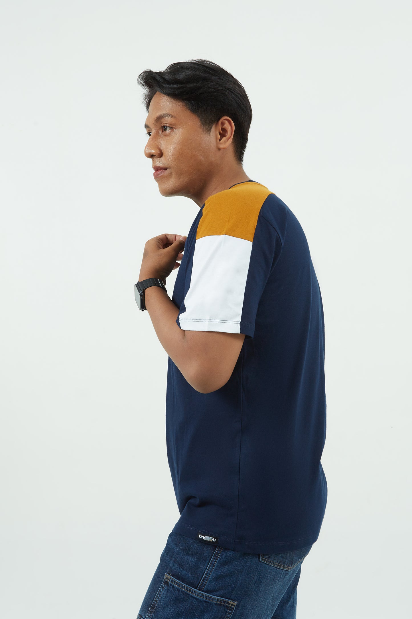 Dagadu Kaos Navy Sleeve Cut & Sew